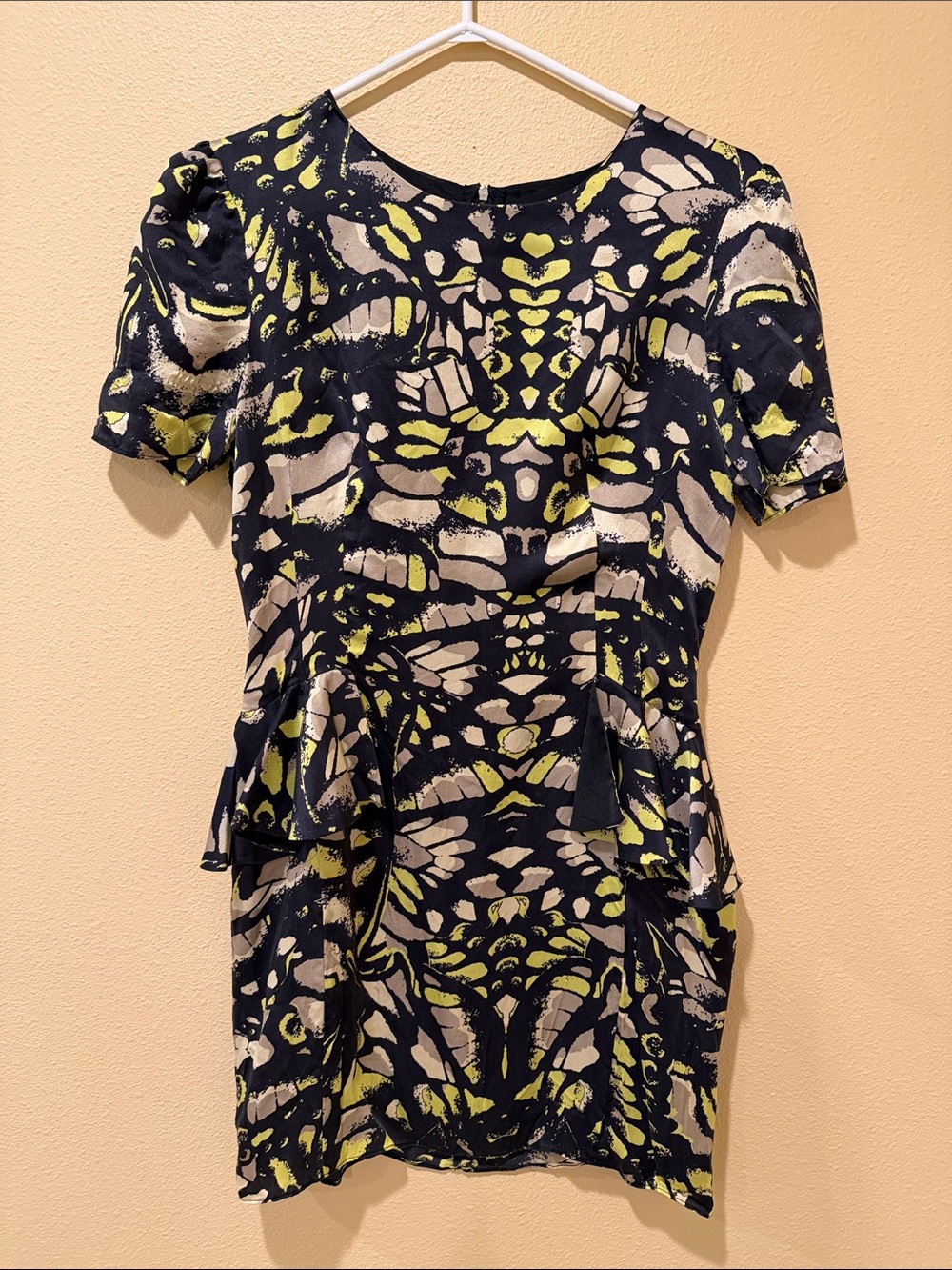 ALEXANDER MQUEEN silk mini dress